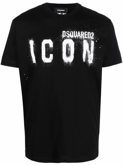 Shop Dsquared2 Cotton Icon T-shirt In Black