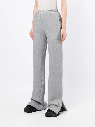 Shop Off-white Diag Flared Trackpants In Grey