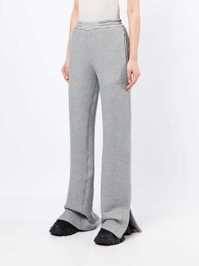 Off-white Diag Flared Trackpants In Grey