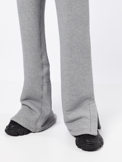 Off-white Diag Flared Trackpants In Grey