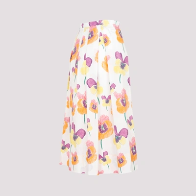 Shop Marni Cotton Skirt In Multicolour