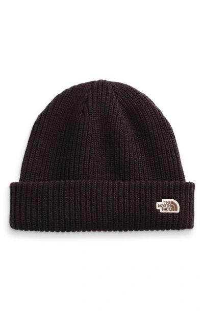 Shop The North Face Salty Dog Beanie In Deep Brown Heather