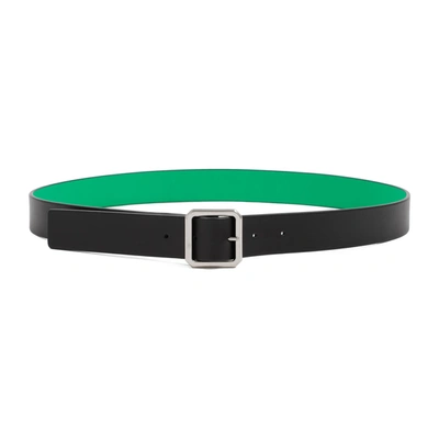 Shop Bottega Veneta Leather Belt In Green