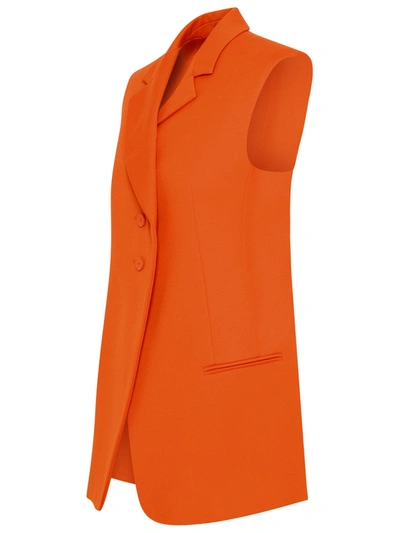 Shop Sportmax Orange Cotton Biacco Vest