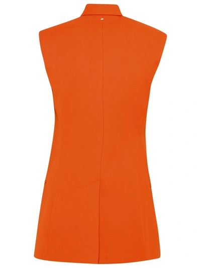 Shop Sportmax Orange Cotton Biacco Vest