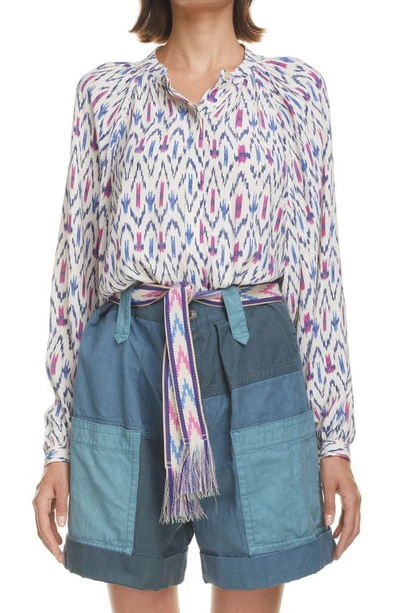 Shop Isabel Marant Étoile Aurora Button-up Shirt In Multi