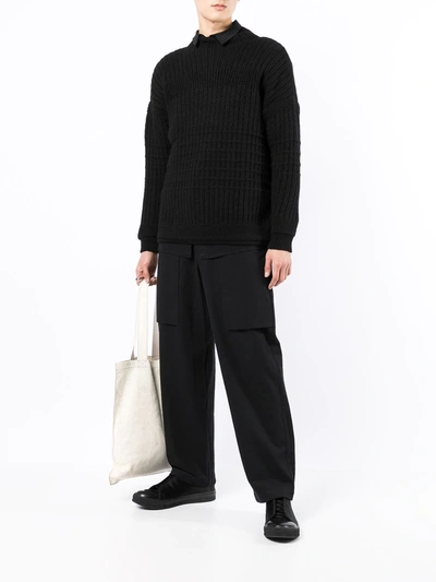 Shop Toogood The Plough Wool Jumper In Schwarz