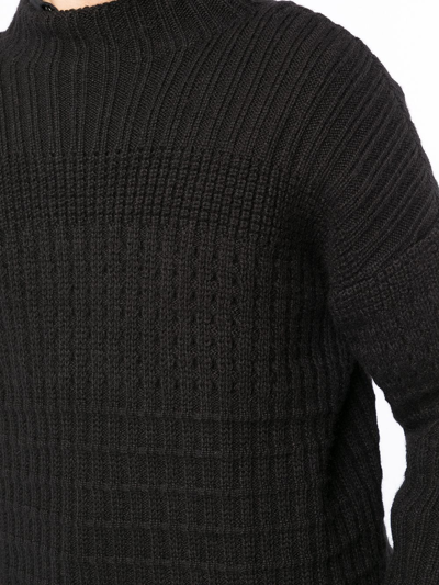 Shop Toogood The Plough Wool Jumper In Schwarz