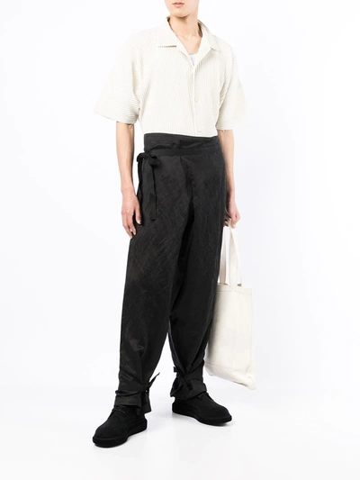 Toogood The Morris Wide-leg Trousers In Schwarz