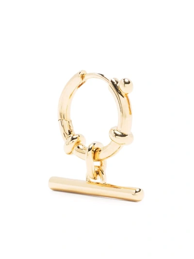 Shop Maria Black Escape Huggie Single Hoop Earring In Gold