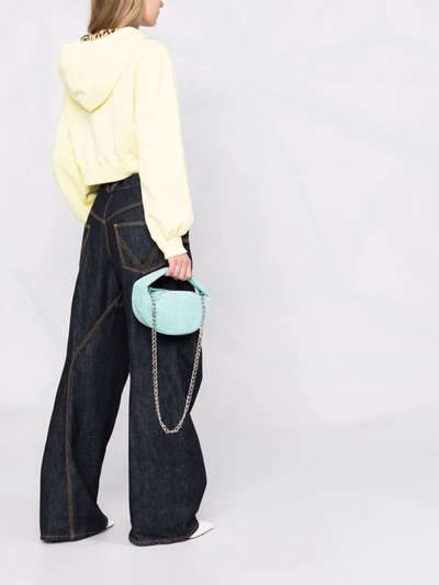 By Far Tasche Baby Cush Aus Blauem Leder In Blau