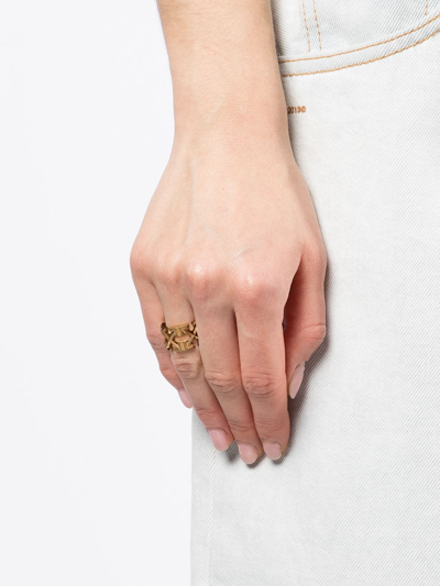 Shop Off-white Arrows Ring In Gold