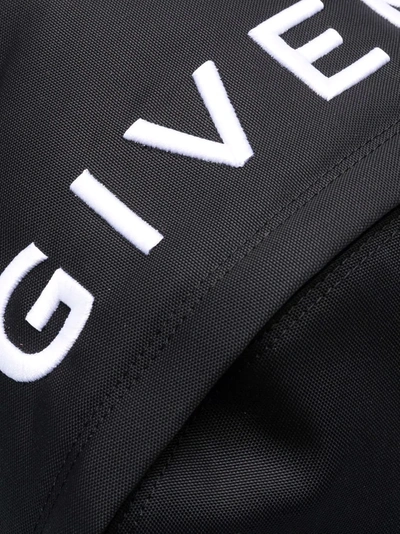 Givenchy Embroidered-logo Backpack In Schwarz