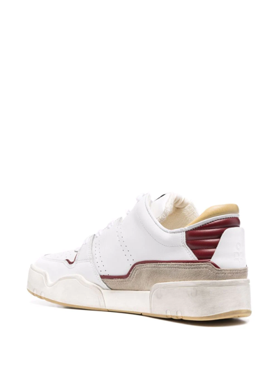 Shop Isabel Marant Emree Low-top Sneakers In Weiss