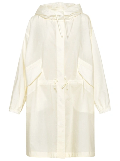 Shop Jil Sander White Cotton Coat