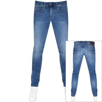 Shop G-star G Star Raw Revend Jeans Mid Wash Blue