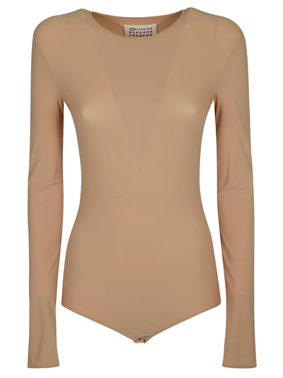 Shop Maison Margiela Top In Tobacco