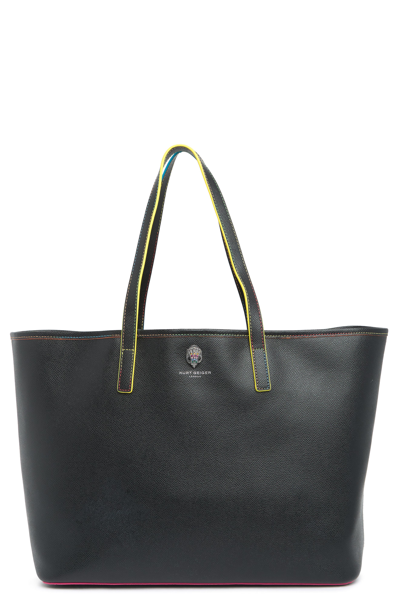 Shop Kurt Geiger Richmond Shopper Tote Bag In Charcoal