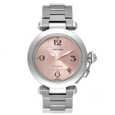 Shop Cartier Pasha C Midsize Pink Dial Automatic Ladies Watch W31075m7 In Not Applicable