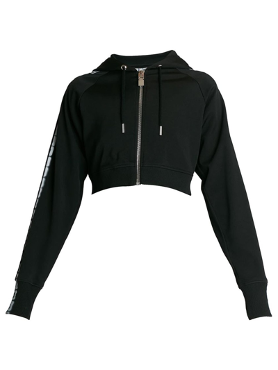 Shop Givenchy Spray 4g Logo Bang Cropped Hoodie In Black