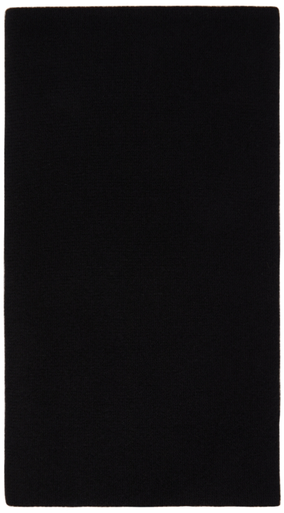 Shop Totême Black Cashmere Collar Scarf In 200 Black