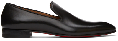 Shop Christian Louboutin Black Leather Dandelion Loafers In Bk01 Black