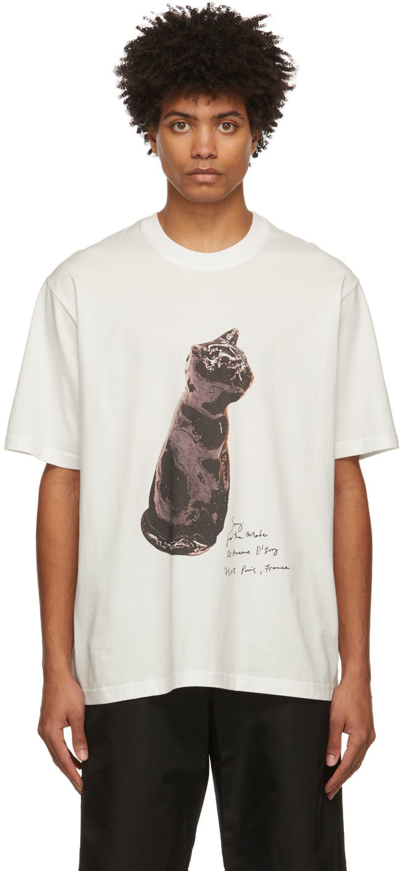 Shop Song For The Mute White 'cat' Oversized T-shirt
