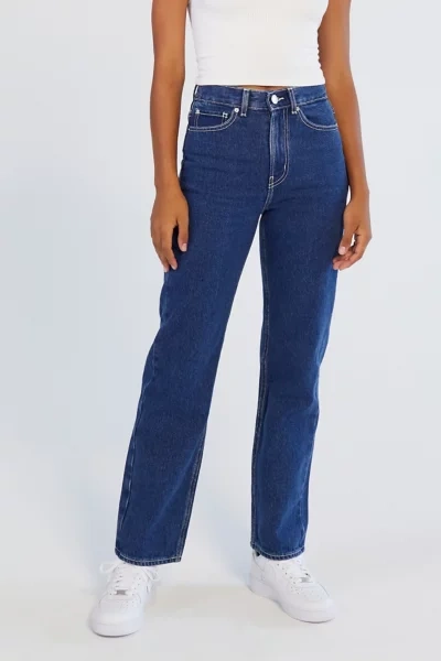 Shop Bdg High-waisted Cowboy Jean In Turquoise