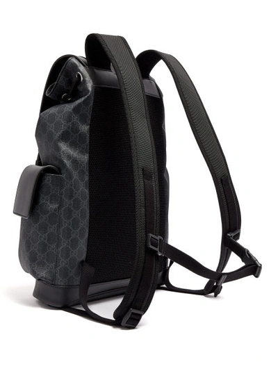 Gucci Black Soft Gg Supreme Backpack