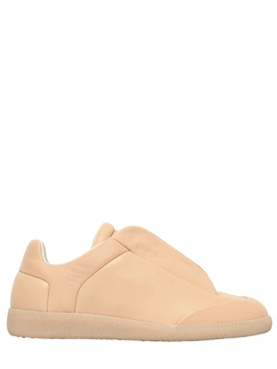 Maison Margiela 30mm Future Leather Trainers In Beige