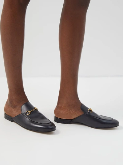 GUCCI PRINCETOWN LEATHER BACKLESS LOAFERS 1246575