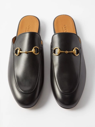 GUCCI PRINCETOWN LEATHER BACKLESS LOAFERS 1246575