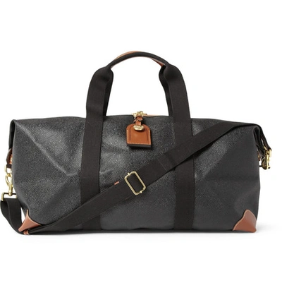 Mulberry Medium Clipper Pebble-grain Leather Holdall In Black