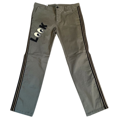 Pre-owned History Repeats Straight Pants In Khaki