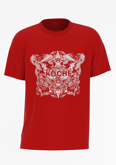 Shop Koché Heraldic Logo T-shirt In Red