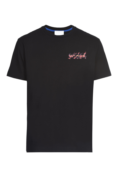 Shop Koché Heraldic Flames Logo Black T-shirt