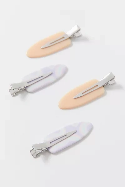 Shop Urban Outfitters Crease-free Alligator Hair Clip Set In Purple