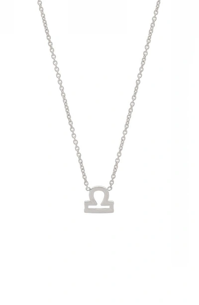Shop Bychari Zodiac Pendant Necklace In Libra