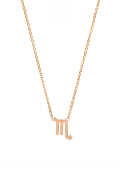 Shop Bychari Zodiac Pendant Necklace In Scorpio