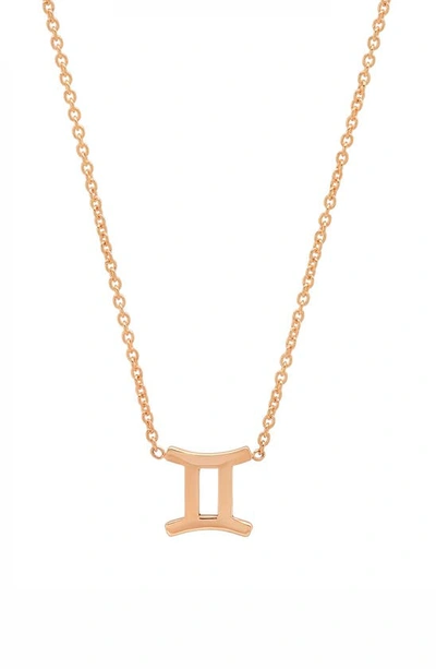 Shop Bychari Zodiac Pendant Necklace In Gemini