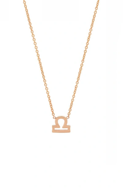 Shop Bychari Zodiac Pendant Necklace In Libra
