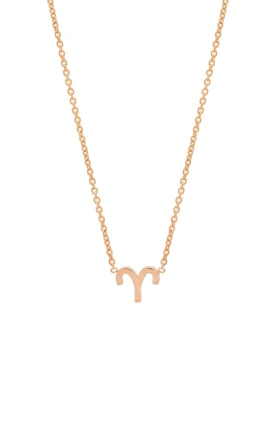 Shop Bychari Zodiac Pendant Necklace In Aries