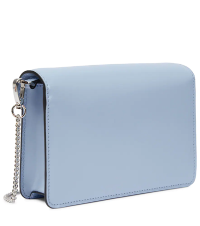 Prada Mini Leather Crossbody Bag In Celeste N