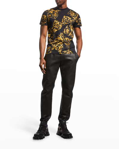 Shop Versace Jeans Couture Men's Garland Baroque T-shirt In 899 948