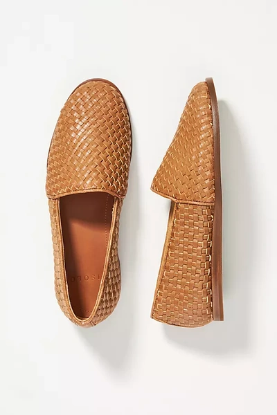 Shop Nisolo Mara Woven Loafers In Brown