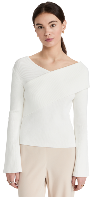 Shop Adeam Luella Sweater In White