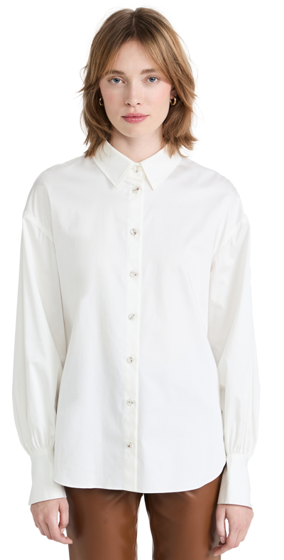 Shop Adeam Aster Blouse In White