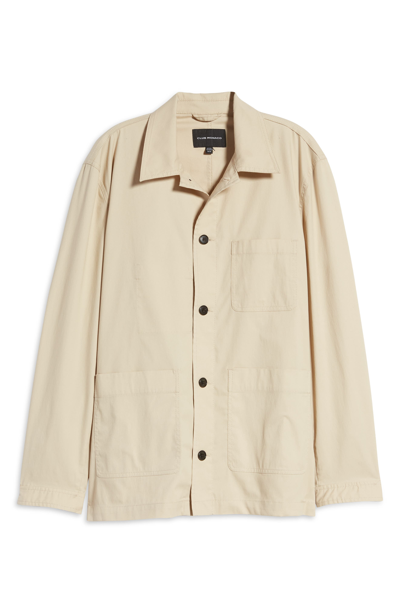 Shop Club Monaco Workwear Cotton Blend Jacket In Tan