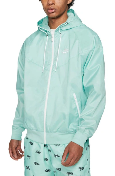 Shop Nike Sportswear Windrunner Jacket In Light Dew/ White