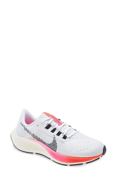 Shop Nike Air Zoom Pegasus 38 Running Shoe In White/ Black/ Grey/ Pink